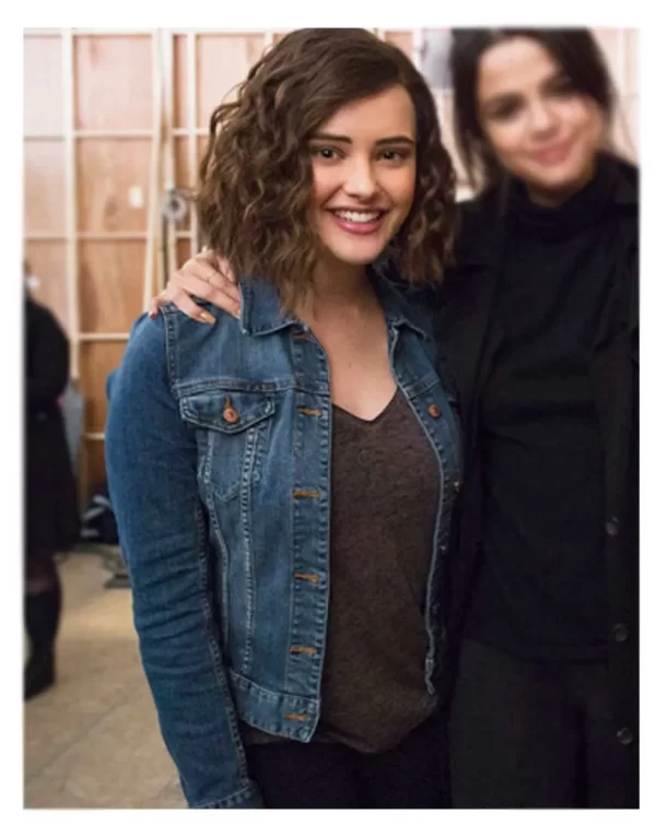 Katherine Langford 13 Reasons Why Hannah Baker Blue Jean Jacket