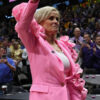 LSU Coach Kim Mulkey Pink Jacket