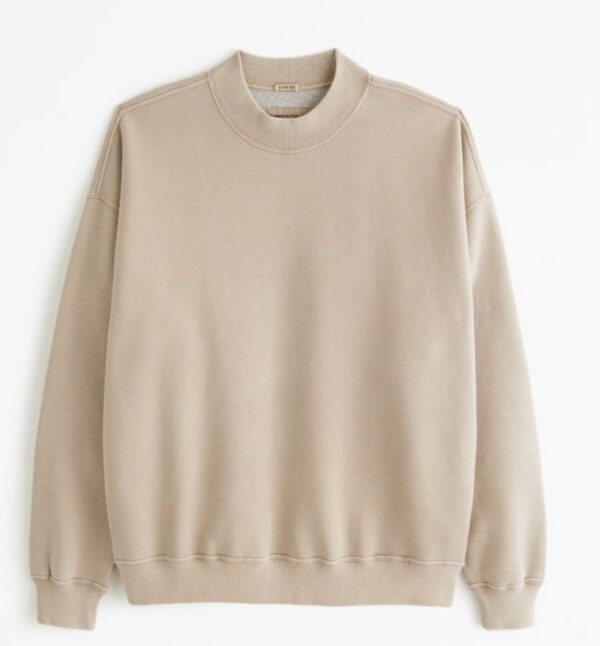 Essential Crew Sweatshirt Light Brown