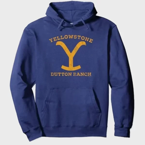 Yellowstone Dutton Ranch Hoodie Blue