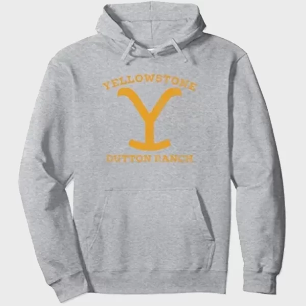 Yellowstone Dutton Ranch Hoodie Grey