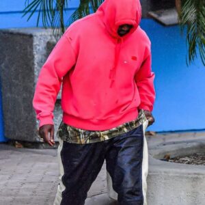 New Kanye West Pink Hoodie