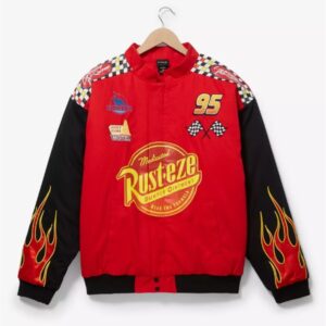 Disney Pixar Cars Lightning Mcqueen Red Racing Jacket