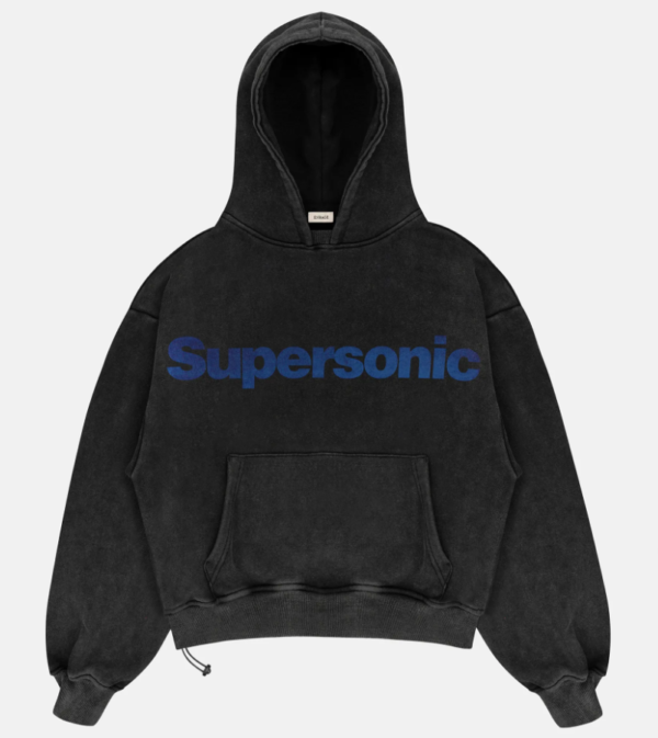 SUPERSONIC EDITOR’S CUT WASHED BLACK HOODIE