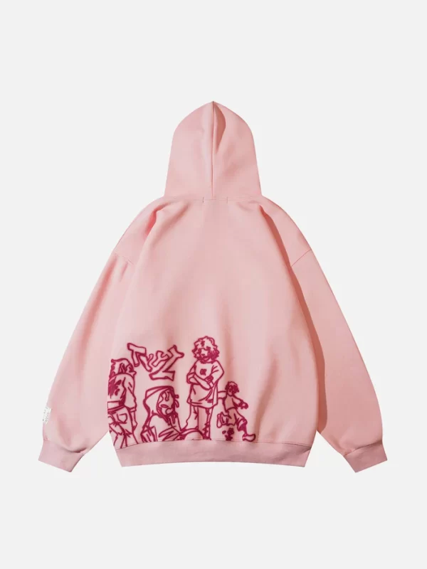 Aelfric Eden Cartoon Line Character Hoodie