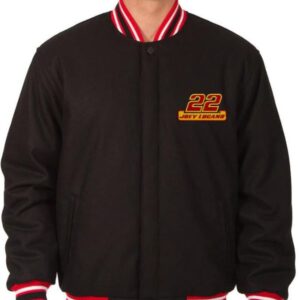 Nascar Joey Logano Wool Varsity Jacket