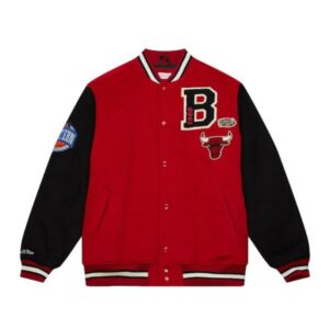 Chicago Bulls Red Team Legacy Varsity Jacket