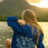 Pink Palm Puff Hawaii Hibiscus Hoodie