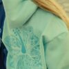 Pink Palm Puff Hawaii Hibiscus Hoodie