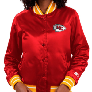 Kansas City Chiefs Full Count Red Satin Jacket