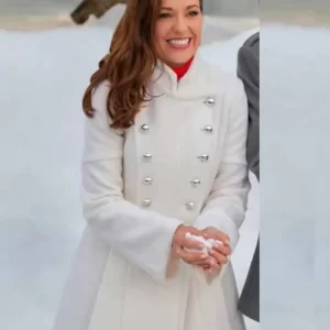 Laura Osnes One Royal Holiday Anna White Long Coat