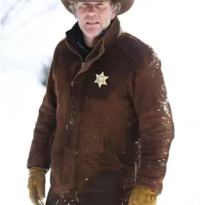 Robert Taylor Longmire Leather Trench Coat