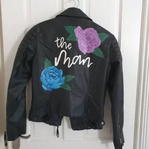 Taylor Swift The Man Floral Leather Jacket