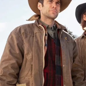 Wes Bentley Yellowstone Shirt Style Tan Brown Jacket