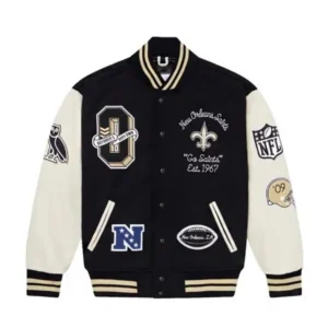 October’s Very Own NFL New Orleans Saints OVO Varsity Jacket