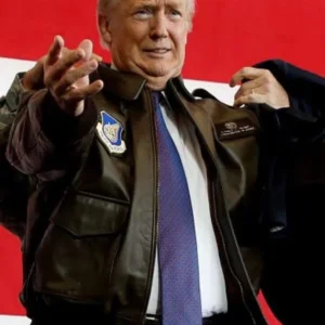 Donald Trump A2 Flight Bomber Leather Jacket