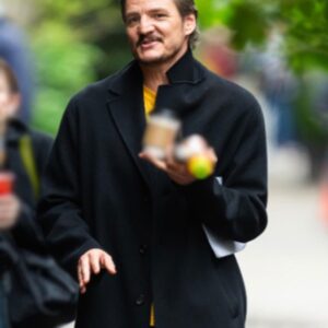 Materialists Set 2024 Pedro Pascal Black Coat