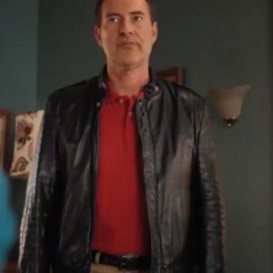 Good American Family Michael Barnett Leather Jacket