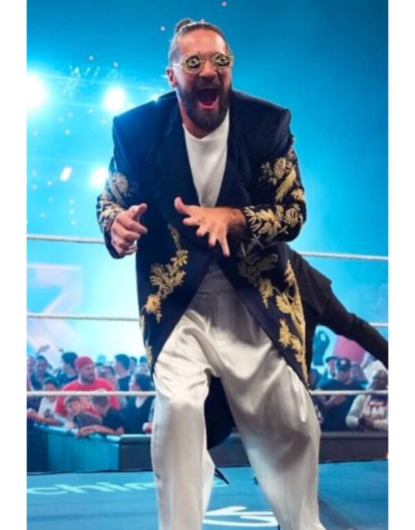 WWE-RAW-2025-Seth-Rollins-Golden-Peacock-Coat