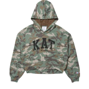 GAP x KATSEYE Daniela Camo Oversized Hoodie
