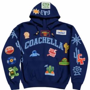 Gap × Coachella Special Edition Patches Navy Hoodie